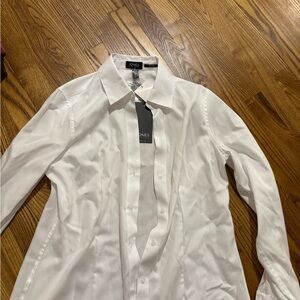 Jones New York White womens Dress Shirt - PETITE MEDIUM SIZE BRAND NEW WITH TAG